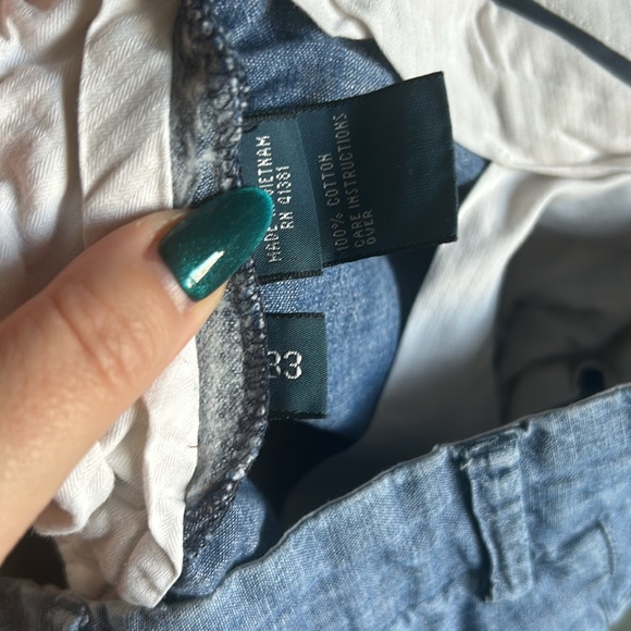 Polo Ralph Lauren Chambray Blue Shorts - 33 - Picture 4 of 4